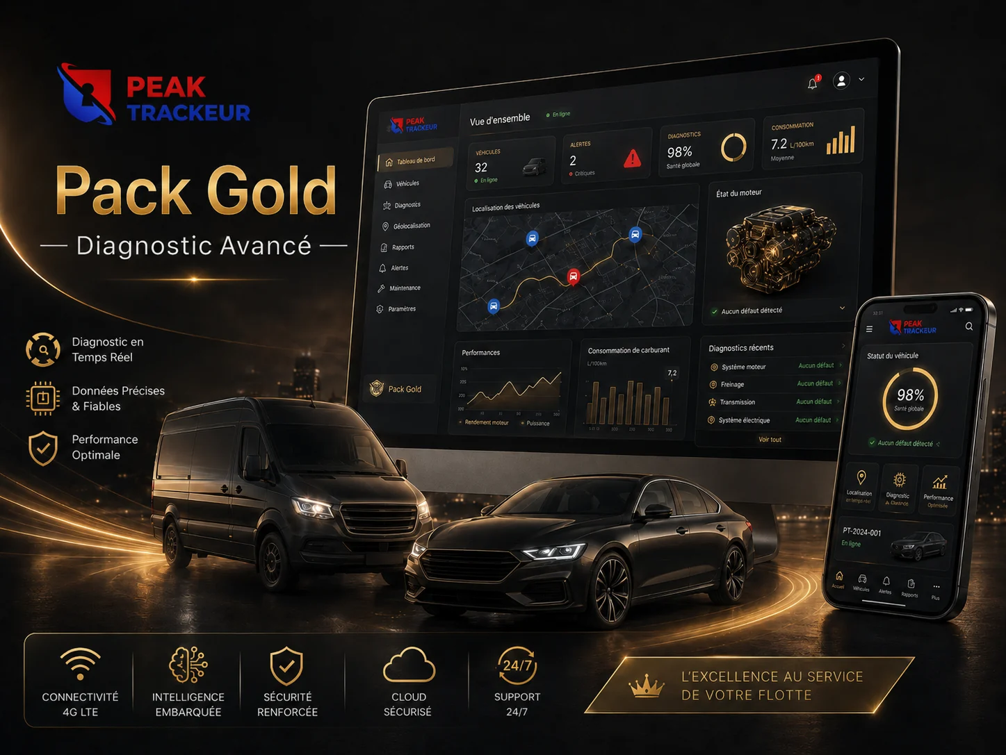 Peak Trackeur Pack Gold